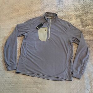 Straight Down 1/4 zip‎ pullover mens size medium gray NWT